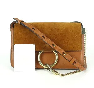Faye Leather and Suede Small Shoulder Bag Bags_Chloé