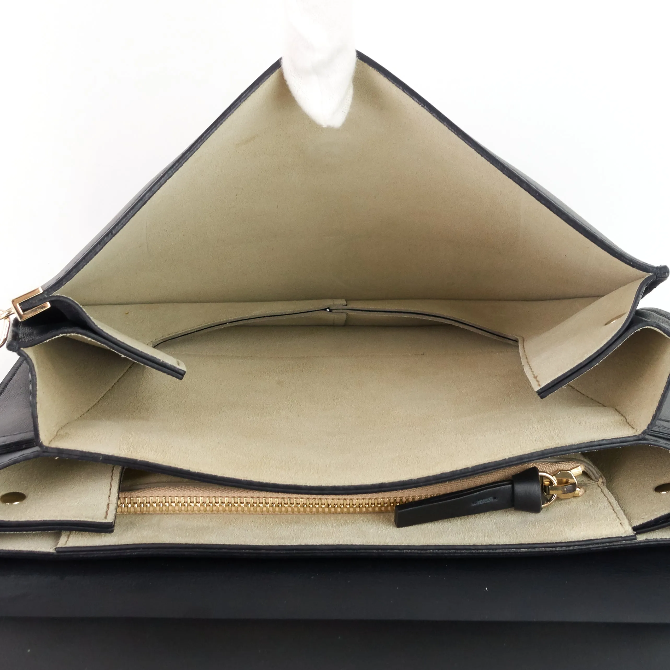 Faye Medium Leather and Suede Bag Bags_Chloé