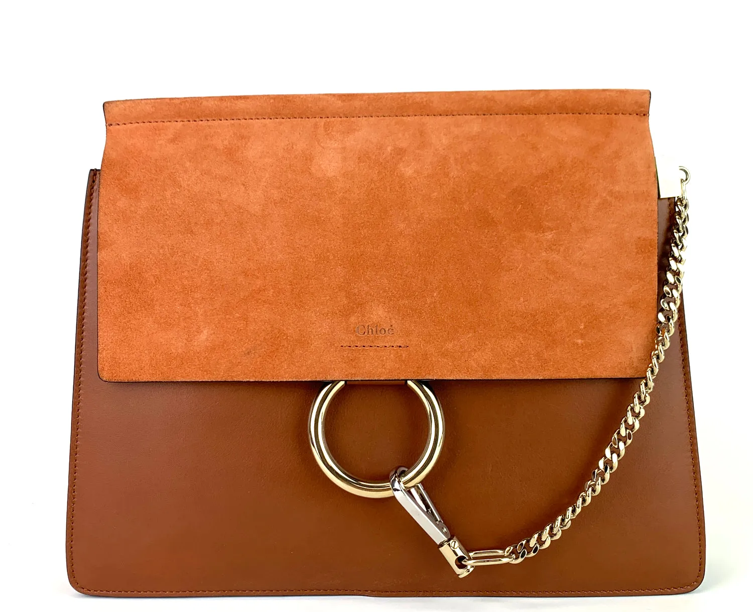 Faye Medium Leather and Suede Bag Bags_Chloé