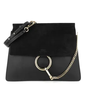 Faye Medium Leather and Suede Bag Bags_Chloé