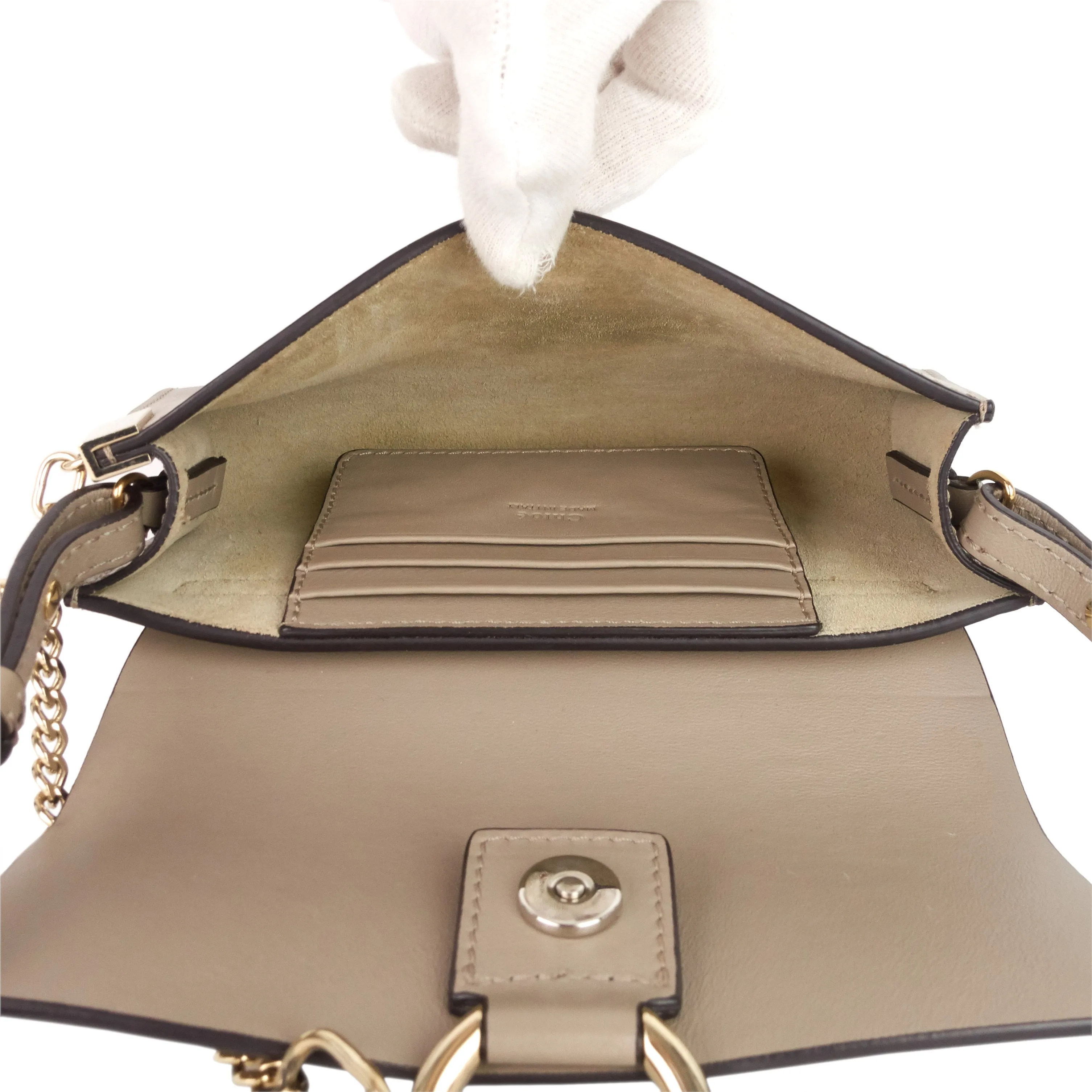 Faye Mini Leather and Suede Bag Bags_Chloé