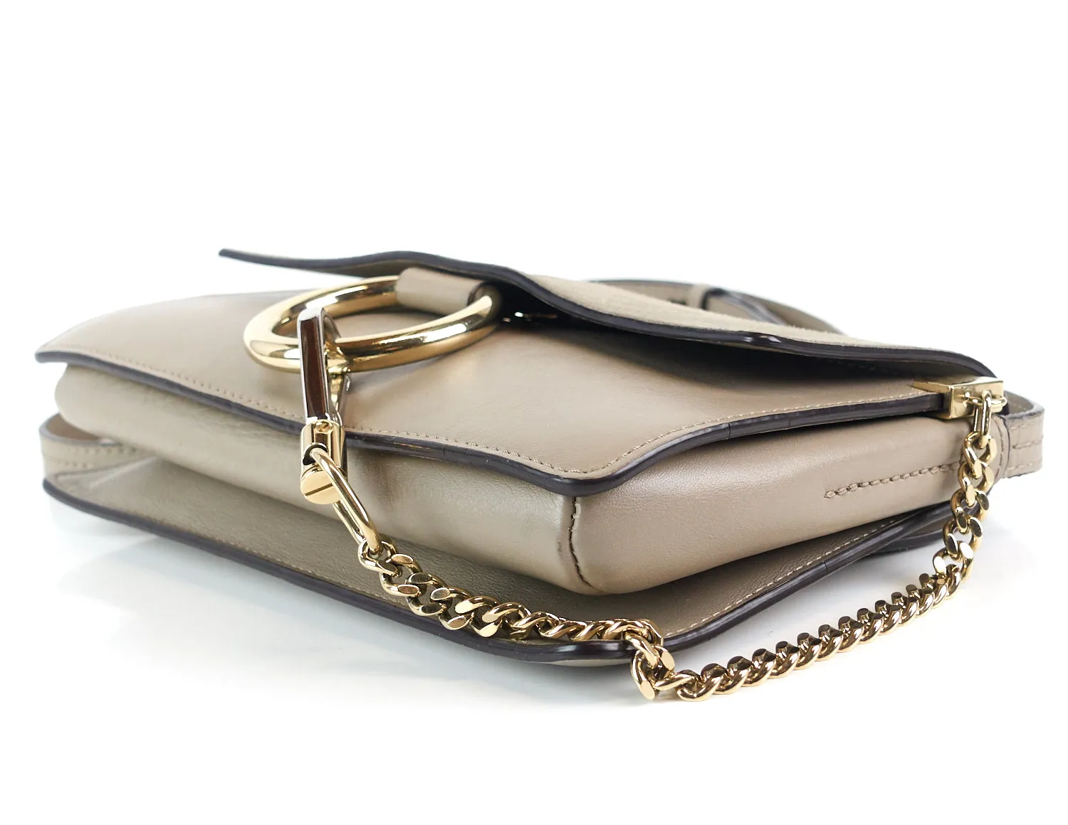 Faye Small Leather and Suede Bag Bags_Chloé
