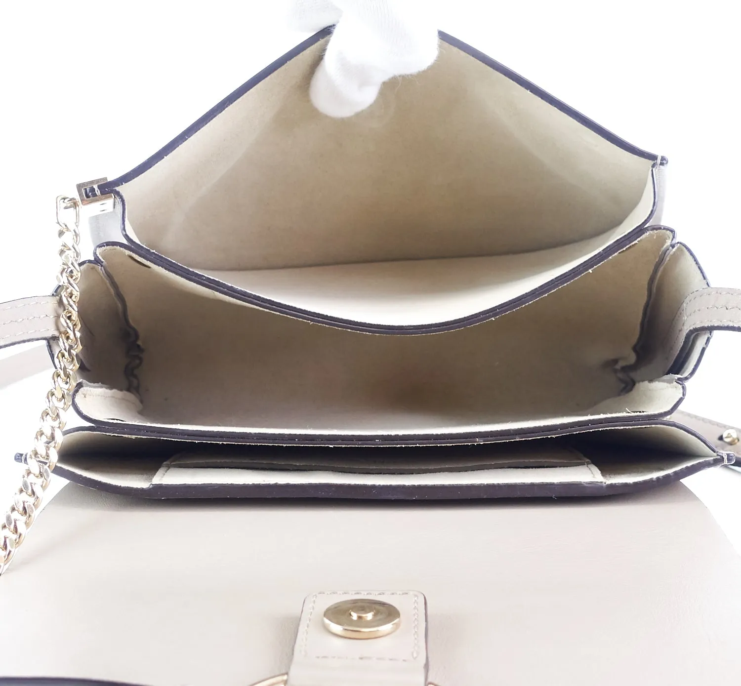 Faye Small Leather and Suede Bag Bags_Chloé