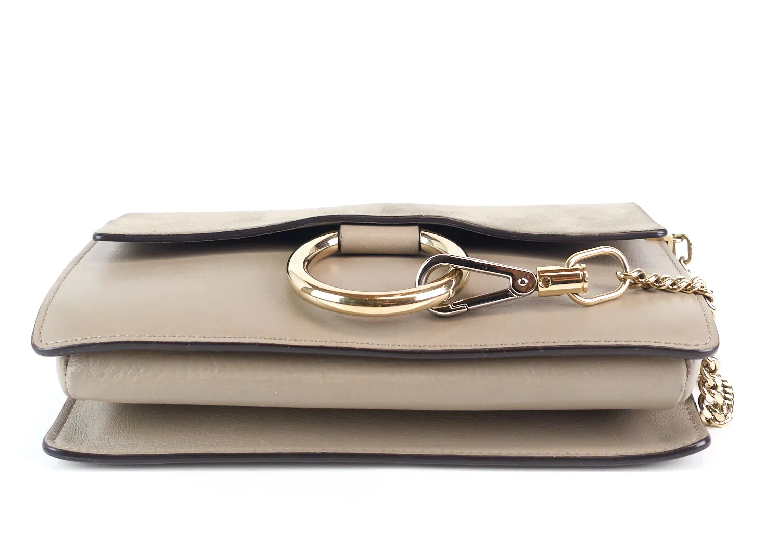 Faye Small Leather and Suede Bag Bags_Chloé