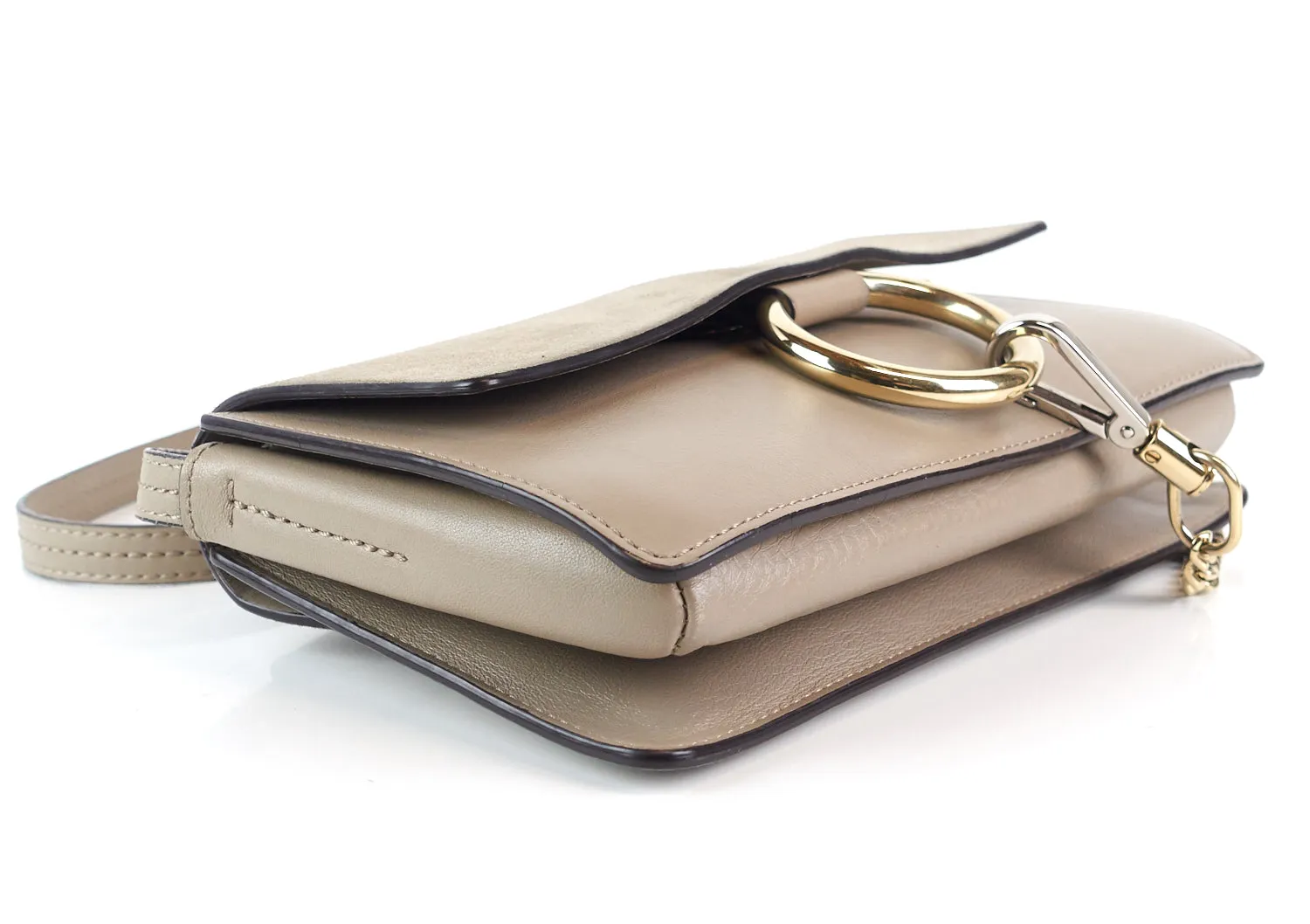 Faye Small Leather and Suede Bag Bags_Chloé