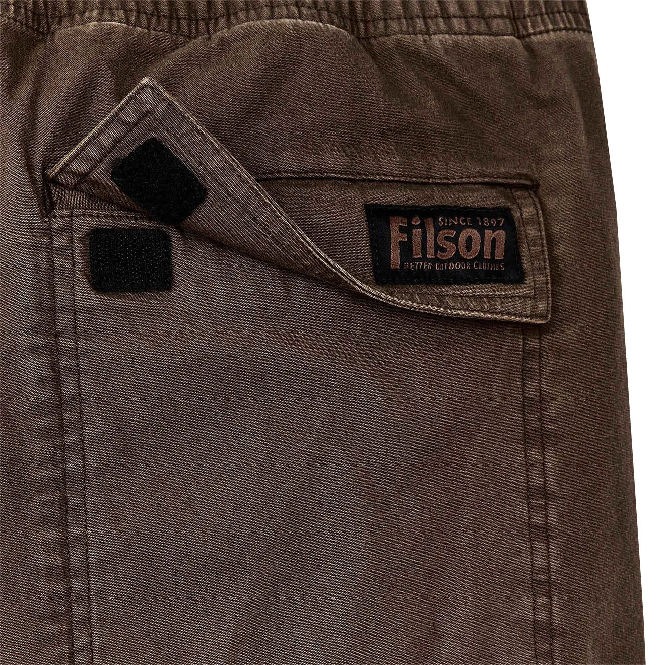 Filson Granite Mountain Pull On Shorts Dark Earth