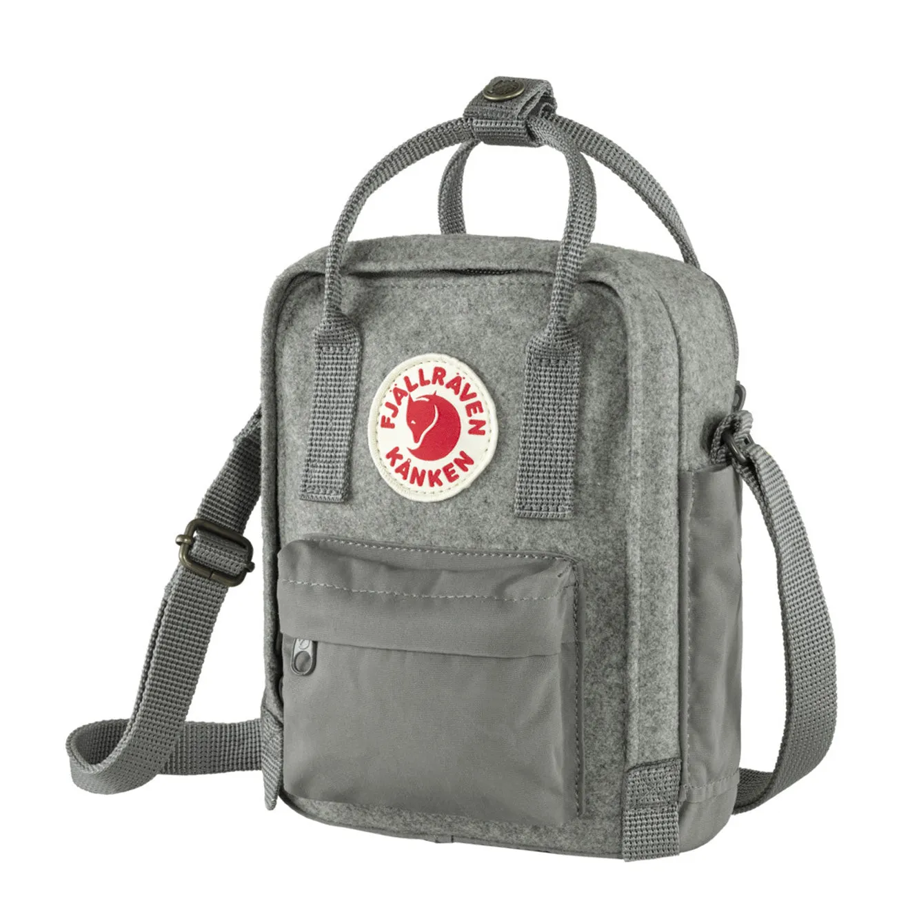 Fjallraven Kanken Re-Wool Sling Granite Grey Fjällräven Kånken Bags