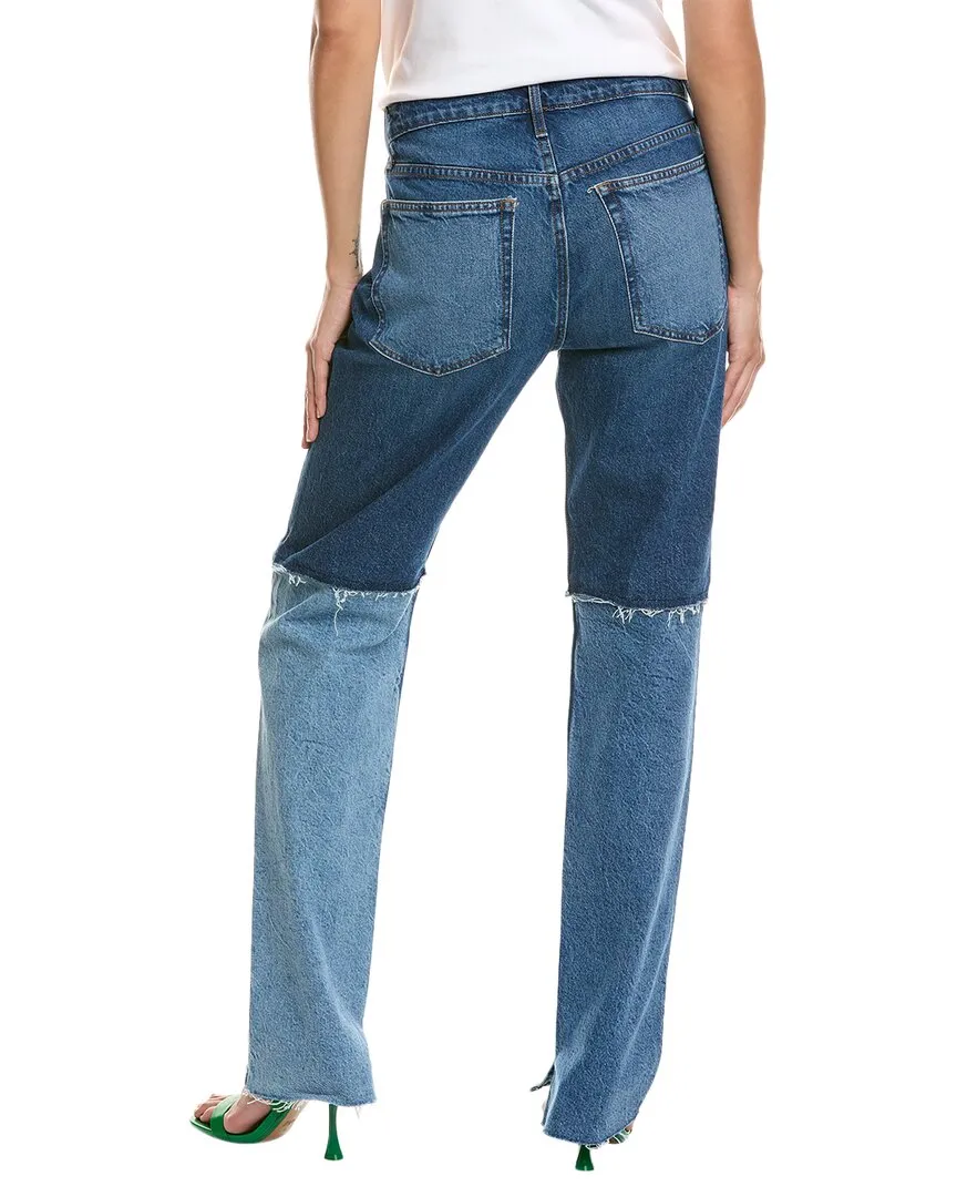 FRAME Denim The Fashion Patchwork Straight Jean