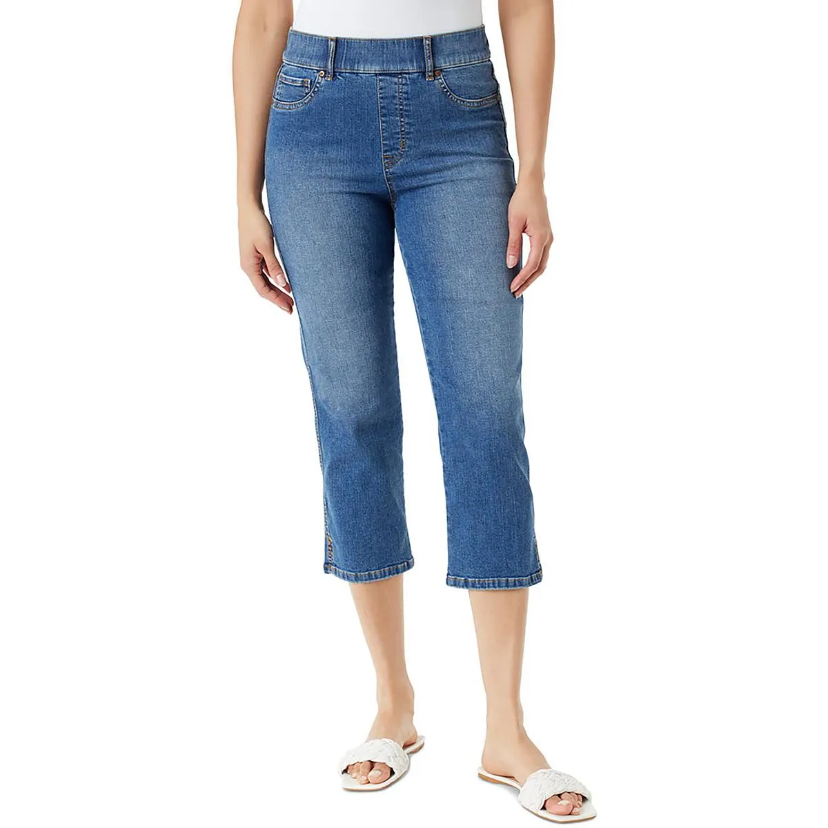 Gloria Vanderbilt Womens Denim Slimming Capri Jeans