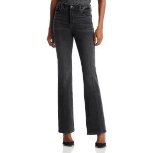 Good American Womens High Rise Denim Bootcut Jeans