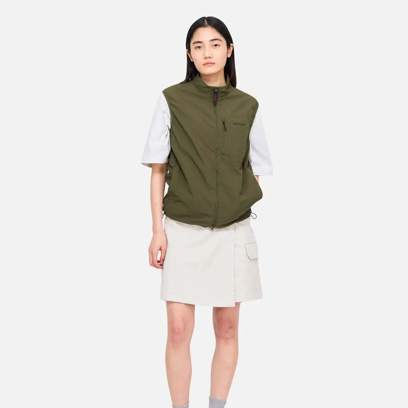 Gramicci Nylon Vest Deep Olive