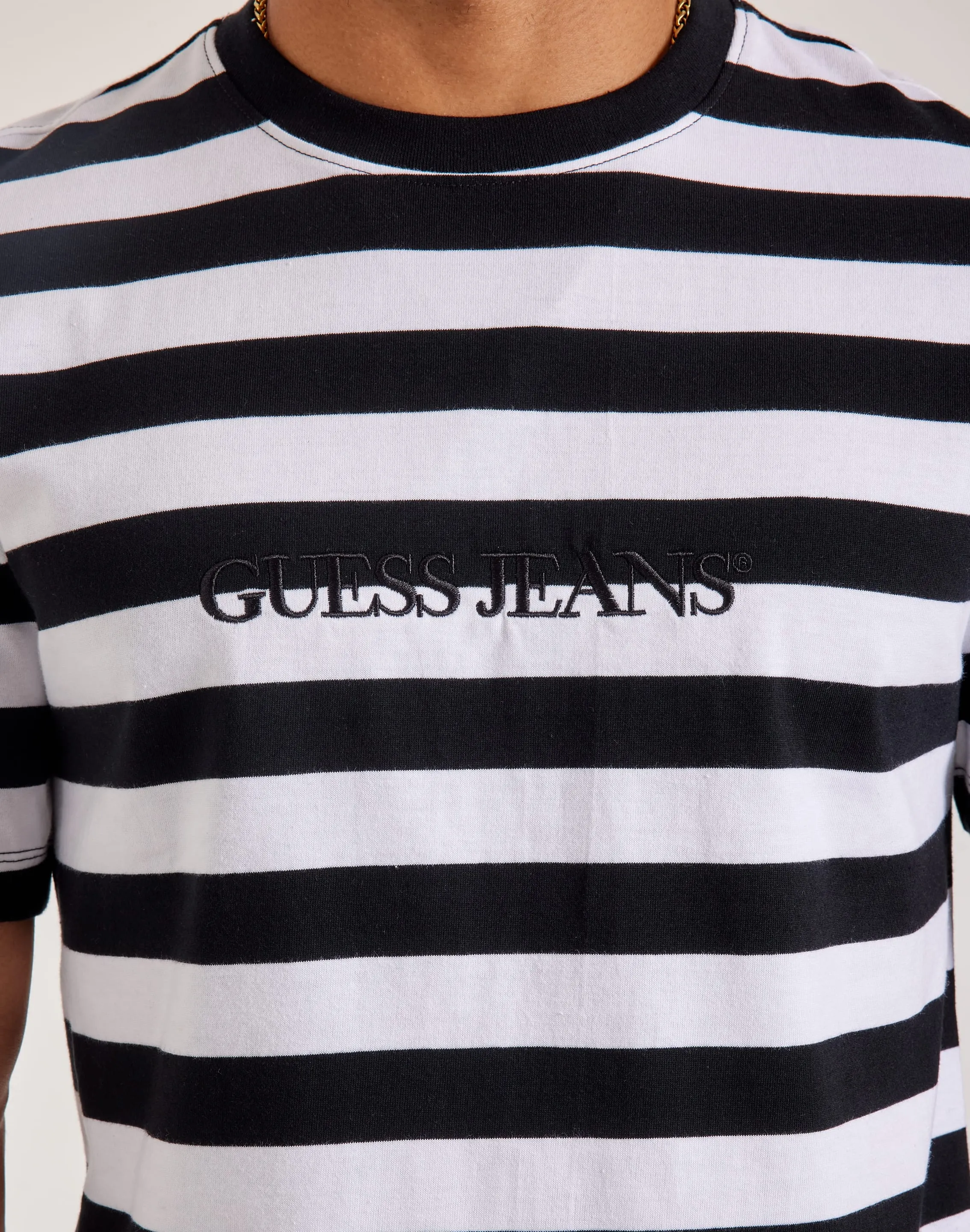 Guess Striped Logo Tee