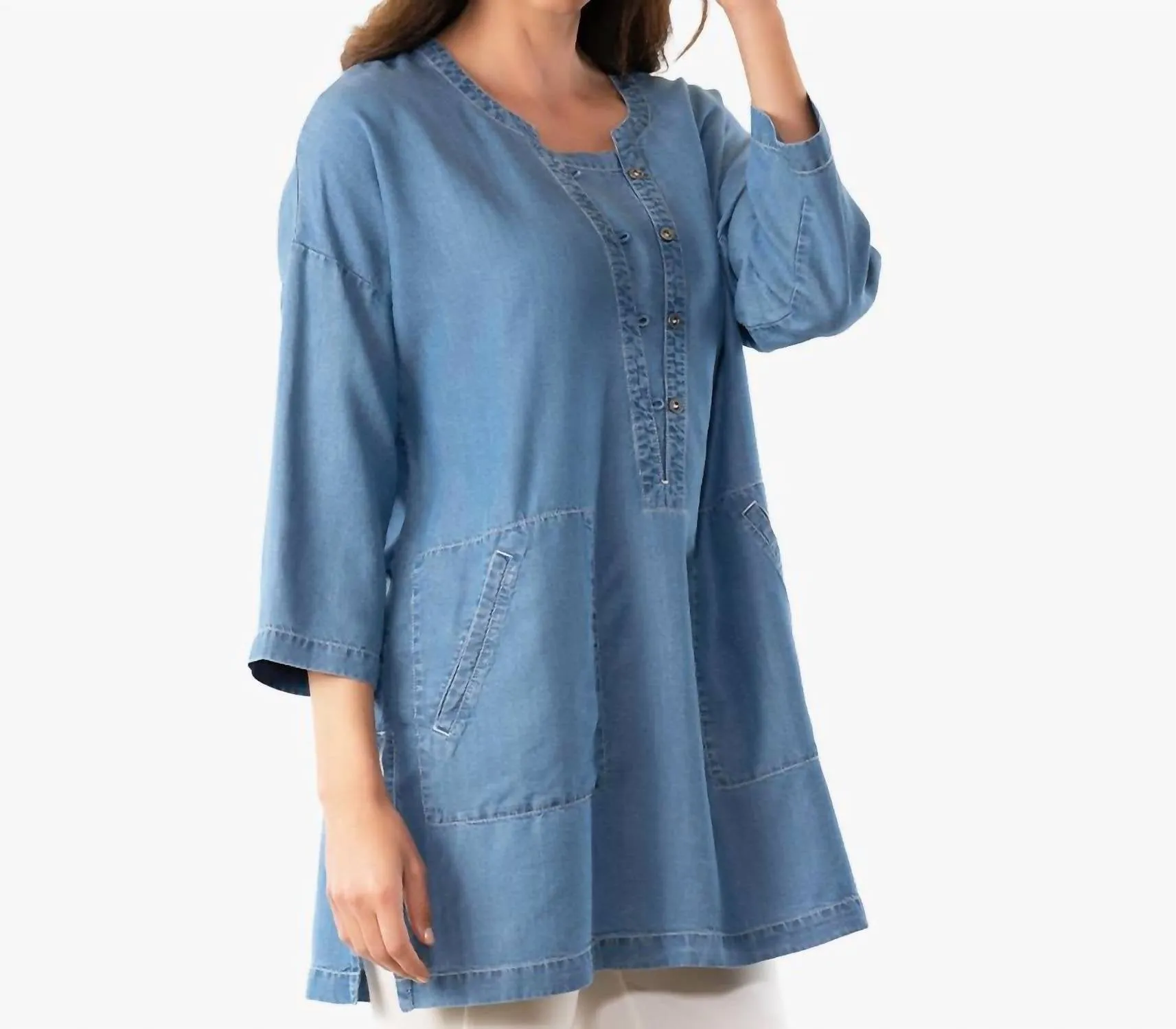 Heatwave Tunic In Medium Wash