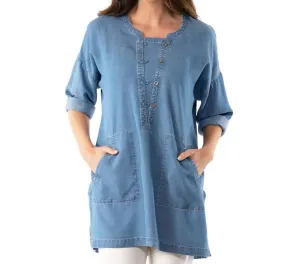 Heatwave Tunic In Medium Wash