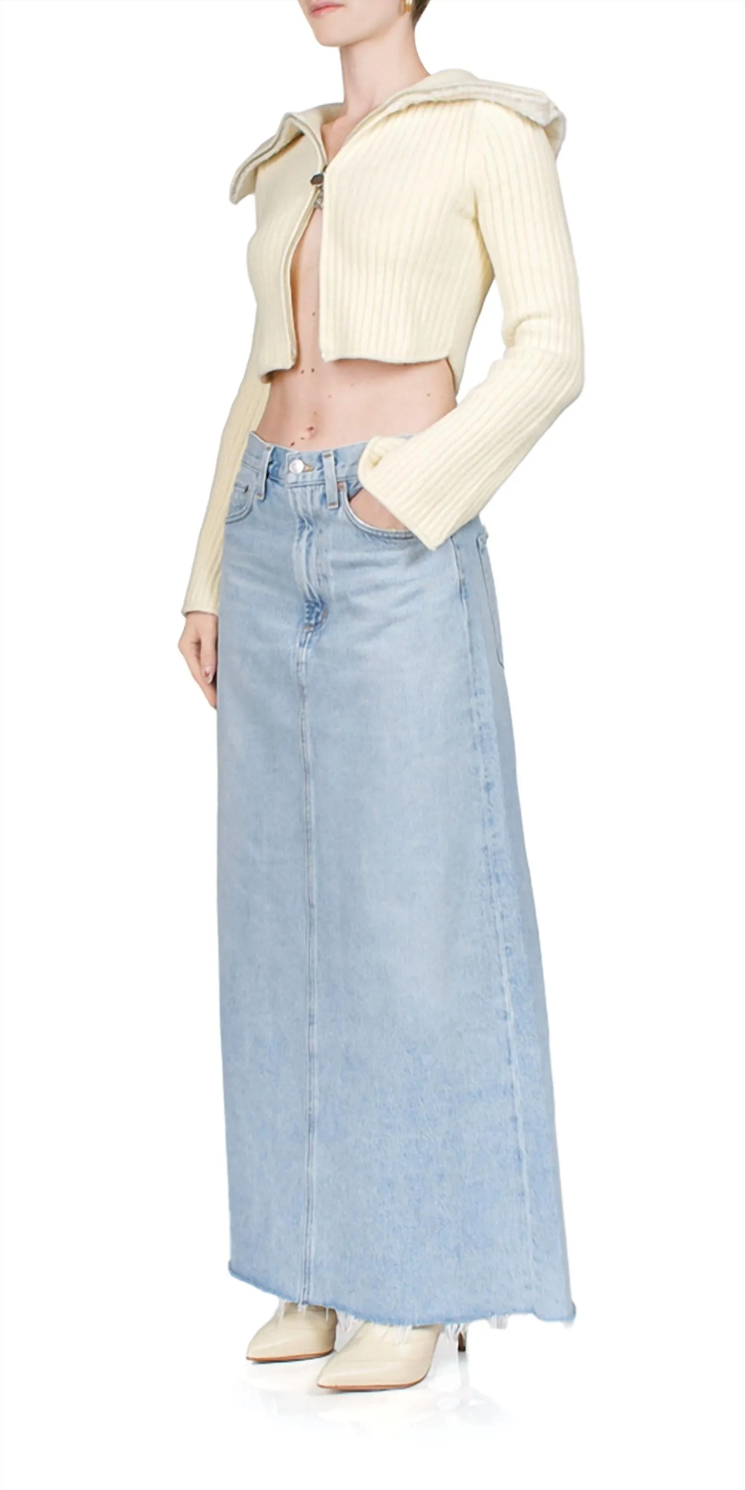 Hilla Denim Skirt In Practice