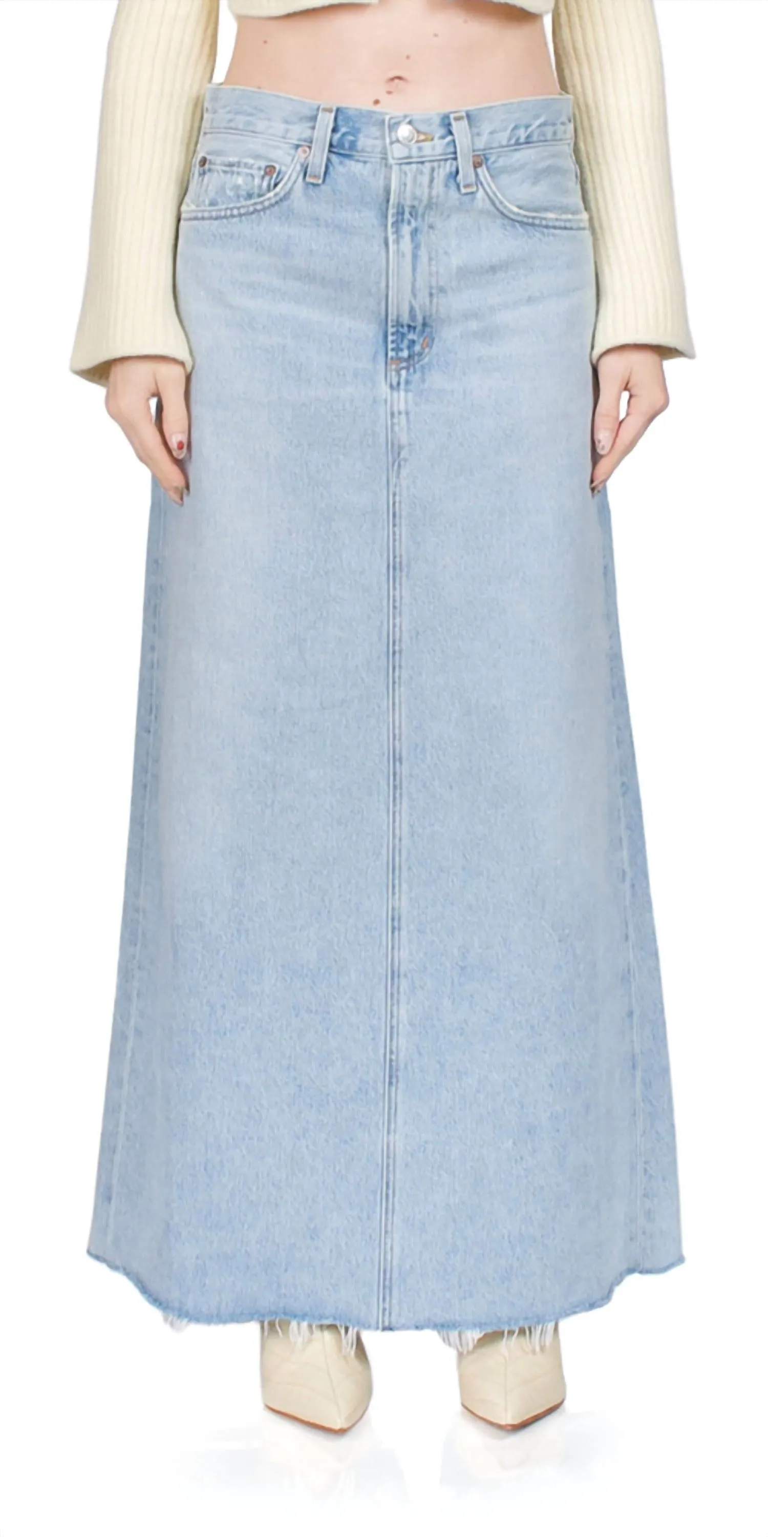 Hilla Denim Skirt In Practice
