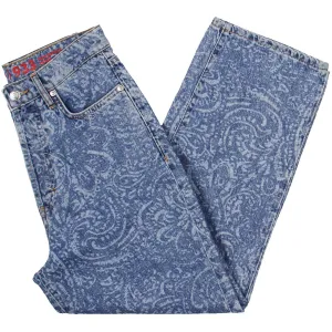 Hugo Womens Denim Printed Cropped Jeans