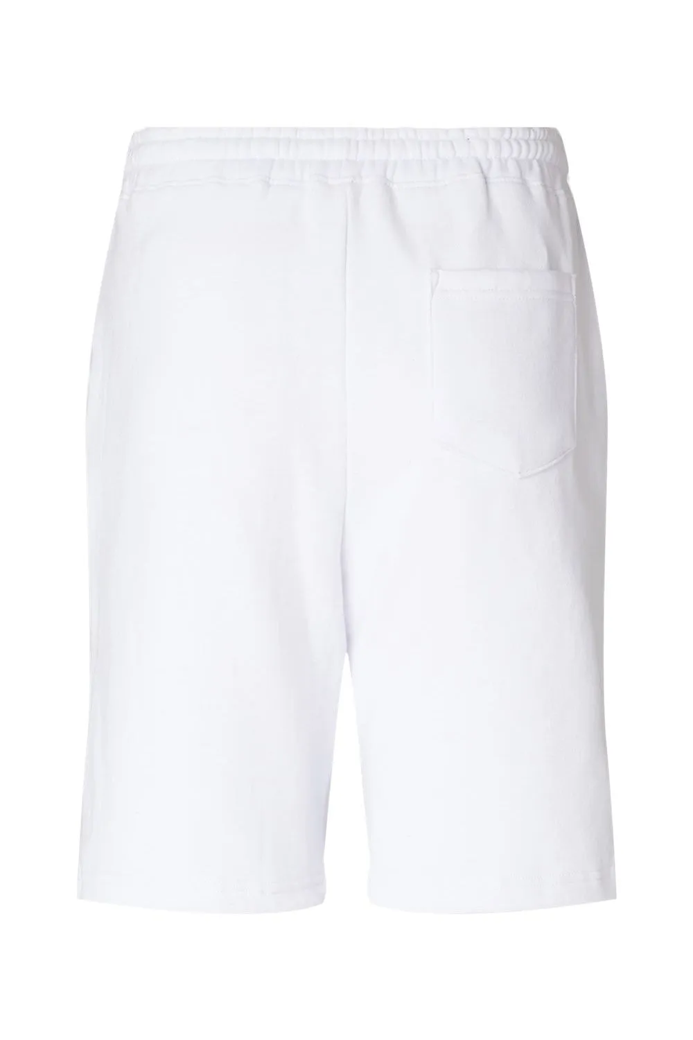 Independent Trading Company Mens Fleece Shorts w/ Pockets - White