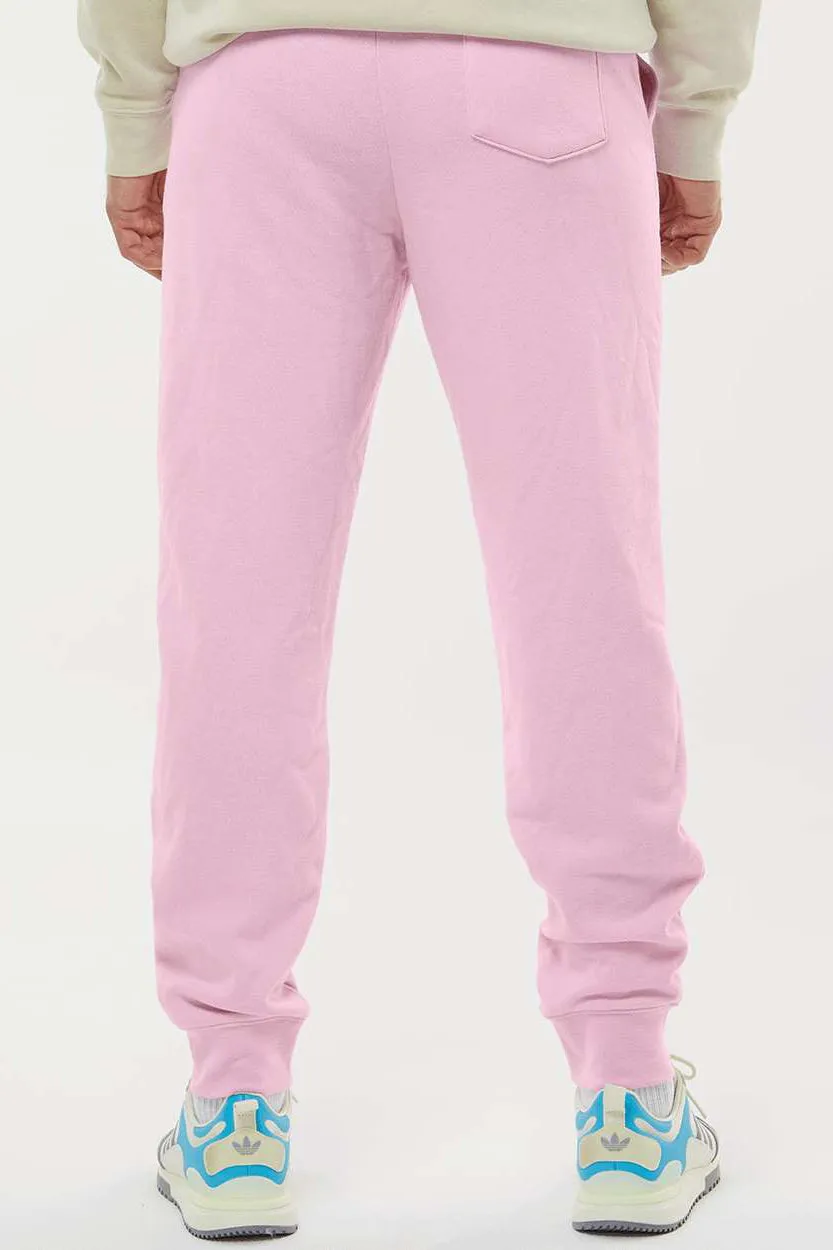 Independent Trading Company Mens Fleece Sweatpants w/ Pockets - Light Pink