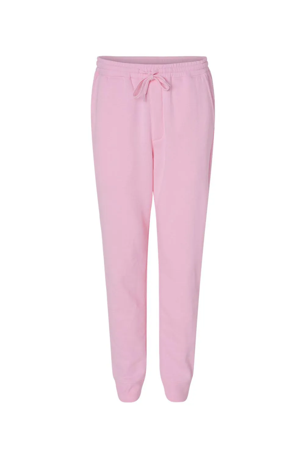 Independent Trading Company Mens Fleece Sweatpants w/ Pockets - Light Pink