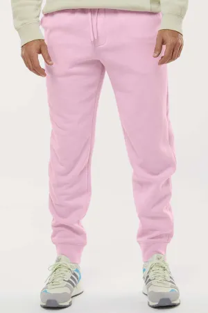 Independent Trading Company Mens Fleece Sweatpants w/ Pockets - Light Pink