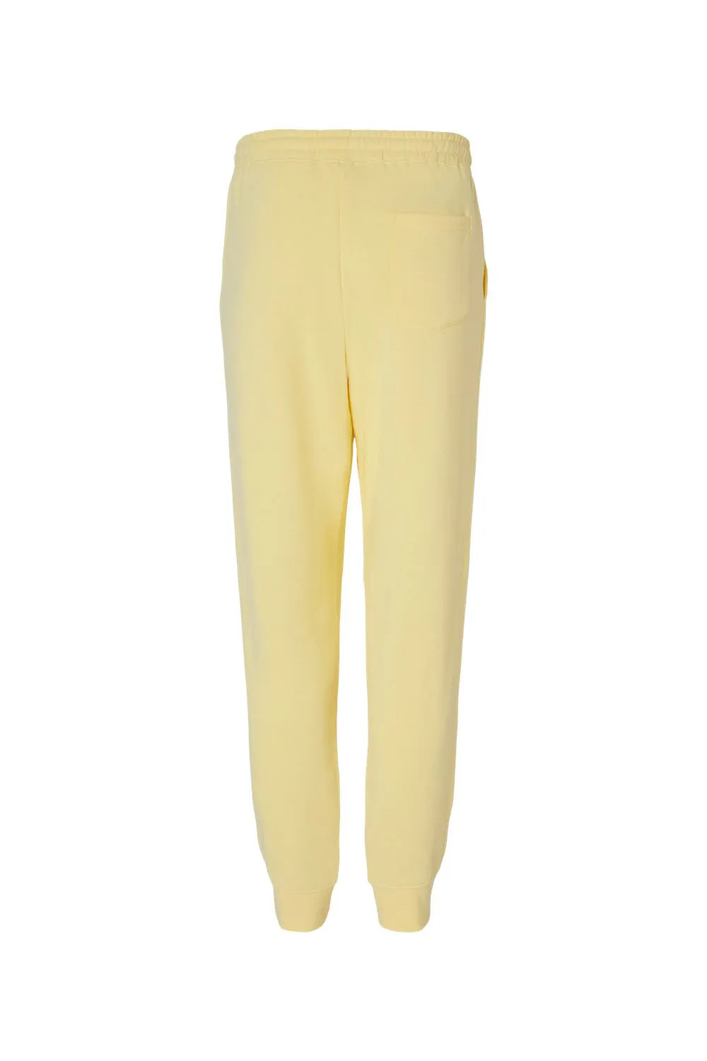 Independent Trading Company Mens Fleece Sweatpants w/ Pockets - Light Yellow