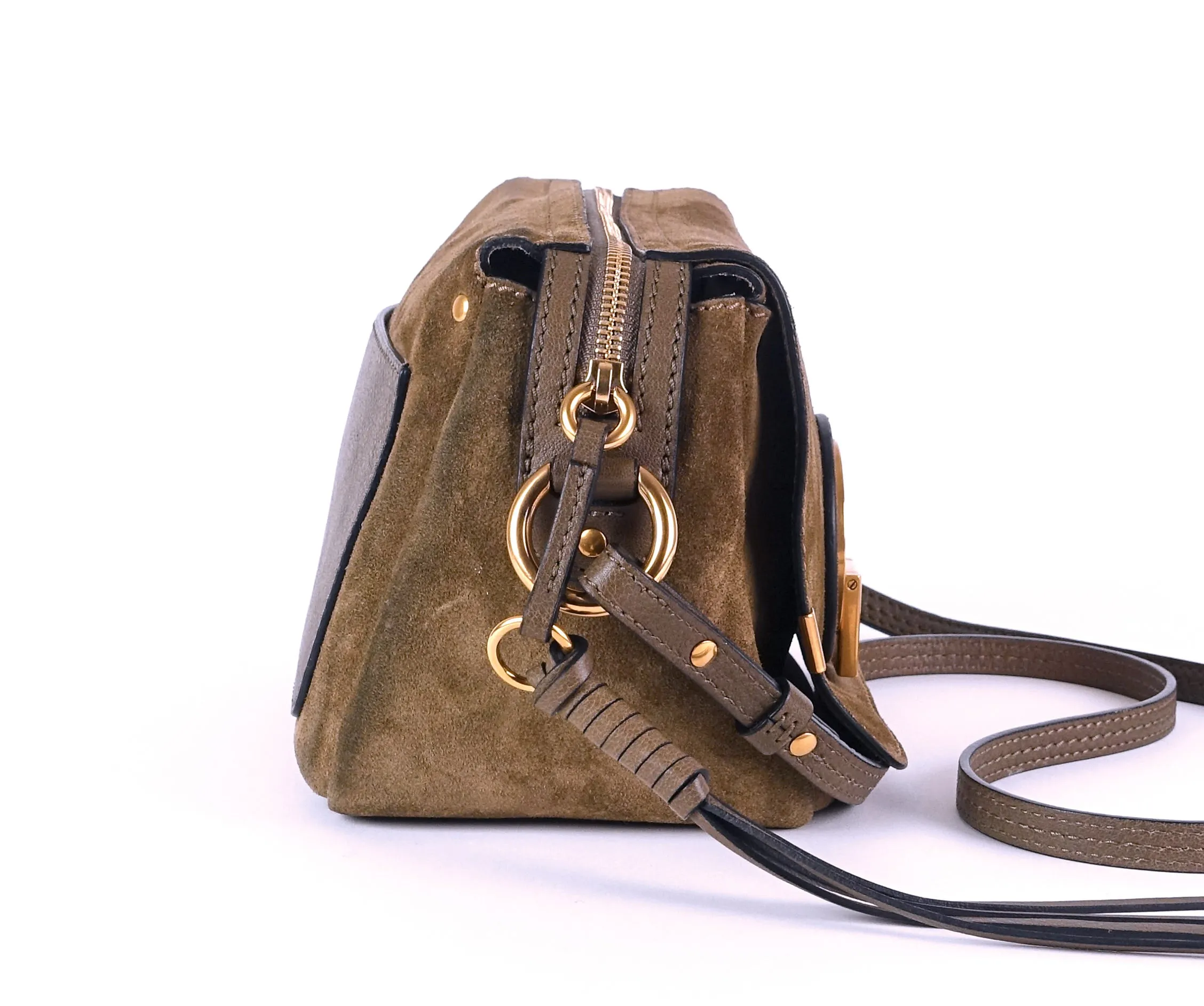 Indy Leather and Suede Camera Bag Bags_Chloé