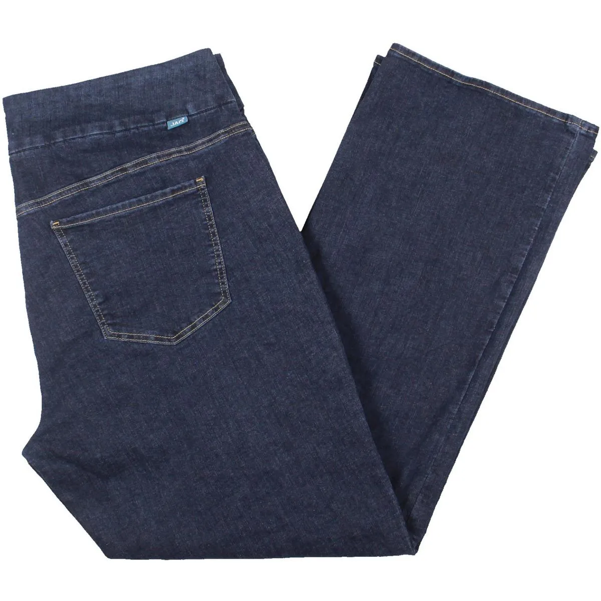 Jag Jeans Womens Plus Paley Denim Mid-Rise Bootcut Jeans