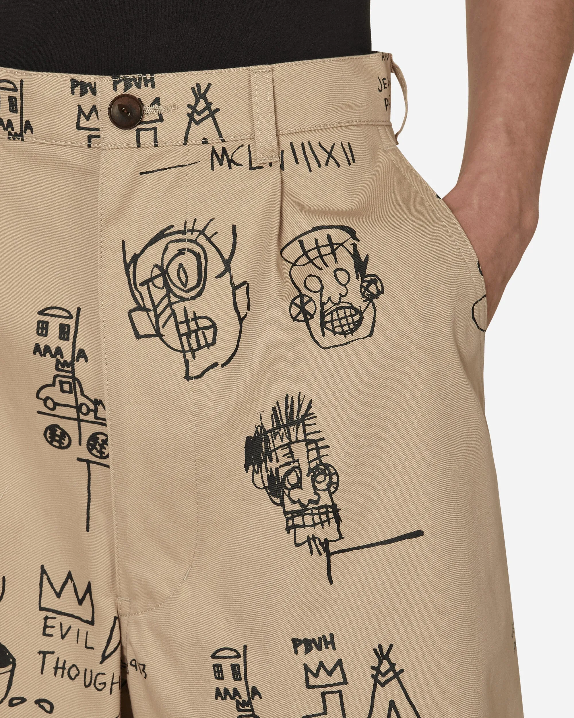 Jean-Michel Basquiat Chino Shorts Beige
