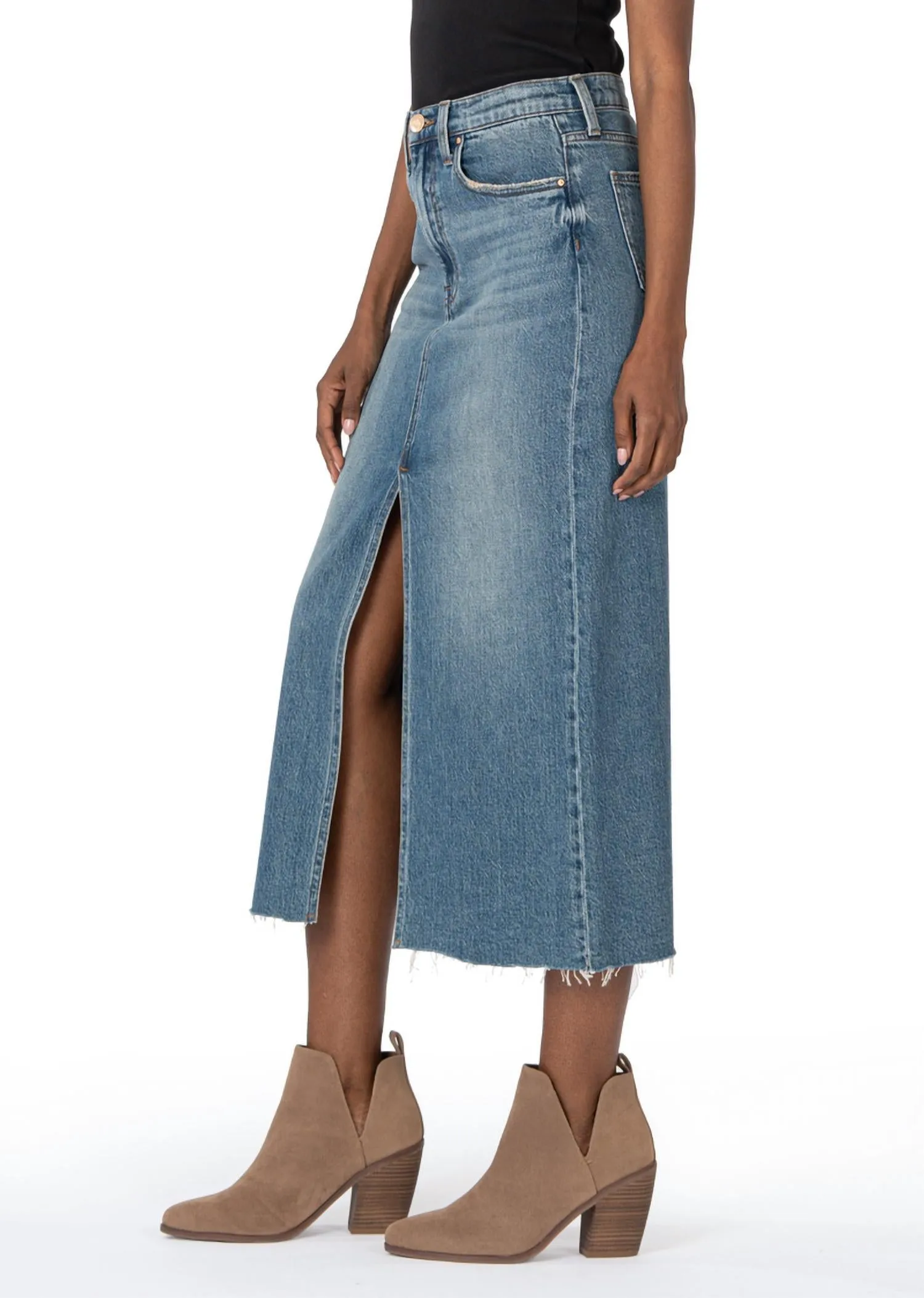 Jean Skirt A-Line In Blue