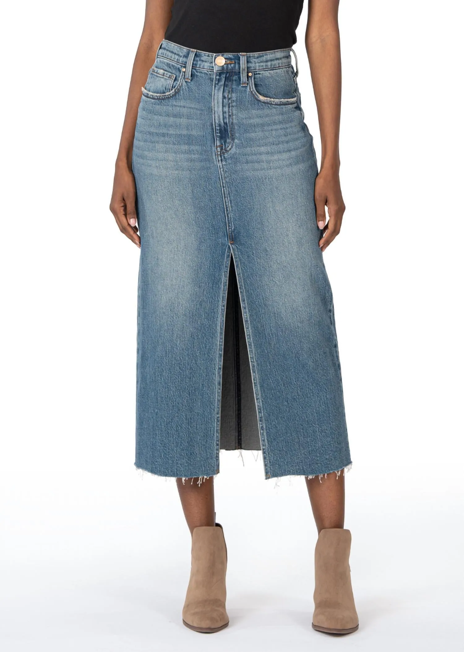 Jean Skirt A-Line In Blue
