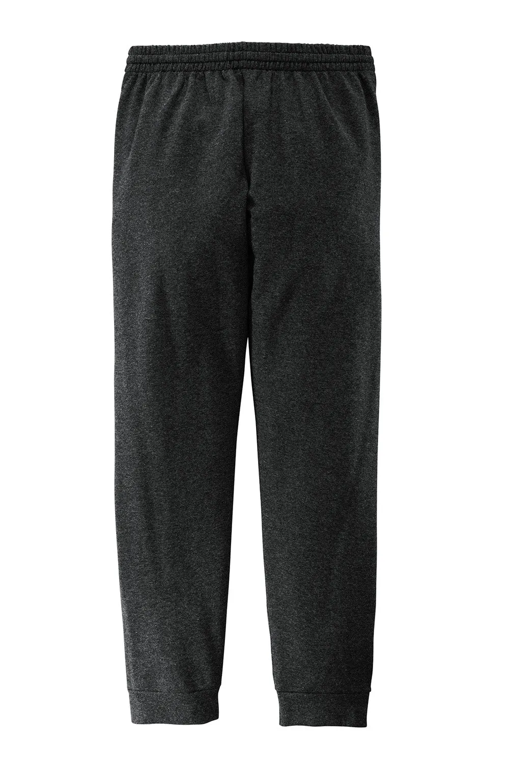 Jerzees Mens NuBlend Fleece Jogger Sweatpants w/ Pockets - Heather Black/Black