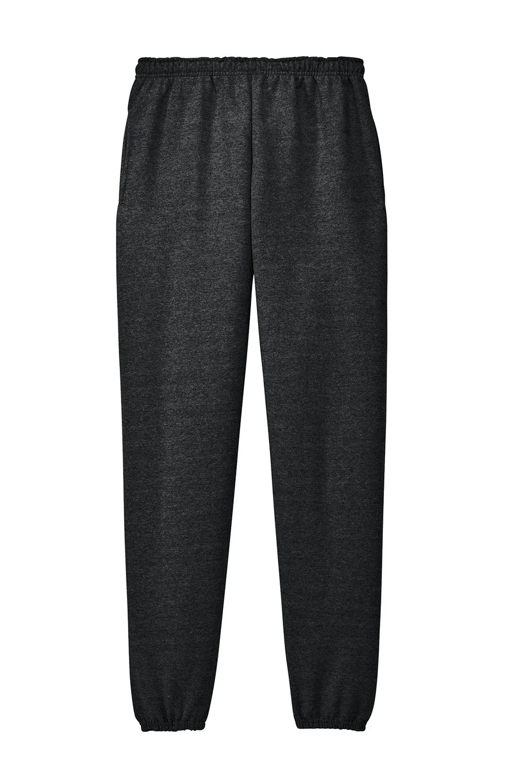 Jerzees Mens Super Sweats NuBlend Pill Resistant Fleece Sweatpants w/ Pockets - Heather Black