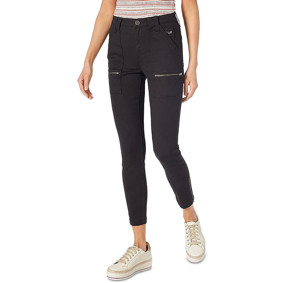 Joie Womens High Rise Zipper Skinny Jeans