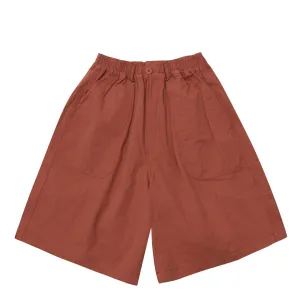 Kappy One Tuck Wide Fatigue Half Pants Vintage Red