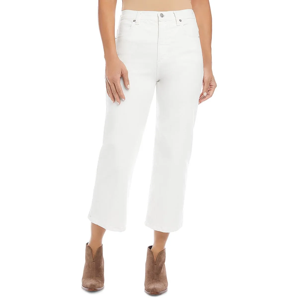 Karen Kane Womens High Rise Cropped Cropped Jeans