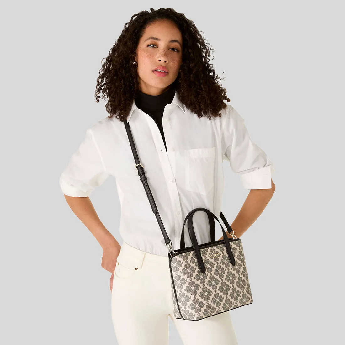 Kate Spade Bags KATE SPADE Signature Spade Flower Mini Tote Black Multi KH425