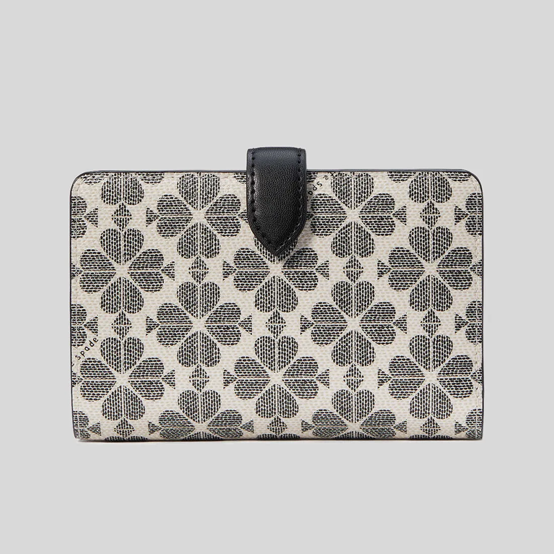 Kate Spade Bags KATE SPADE Spade Flower PVC Medium Compact Bifold Wallet Black Multi KG488