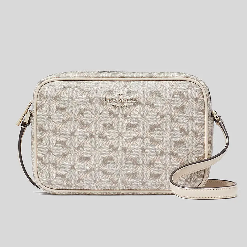 Kate Spade Bags Kate Spade Spade Flower PVC Mini Camera Bag Dark Beige Multi KG489