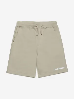 Kids Logo Shorts in Beige