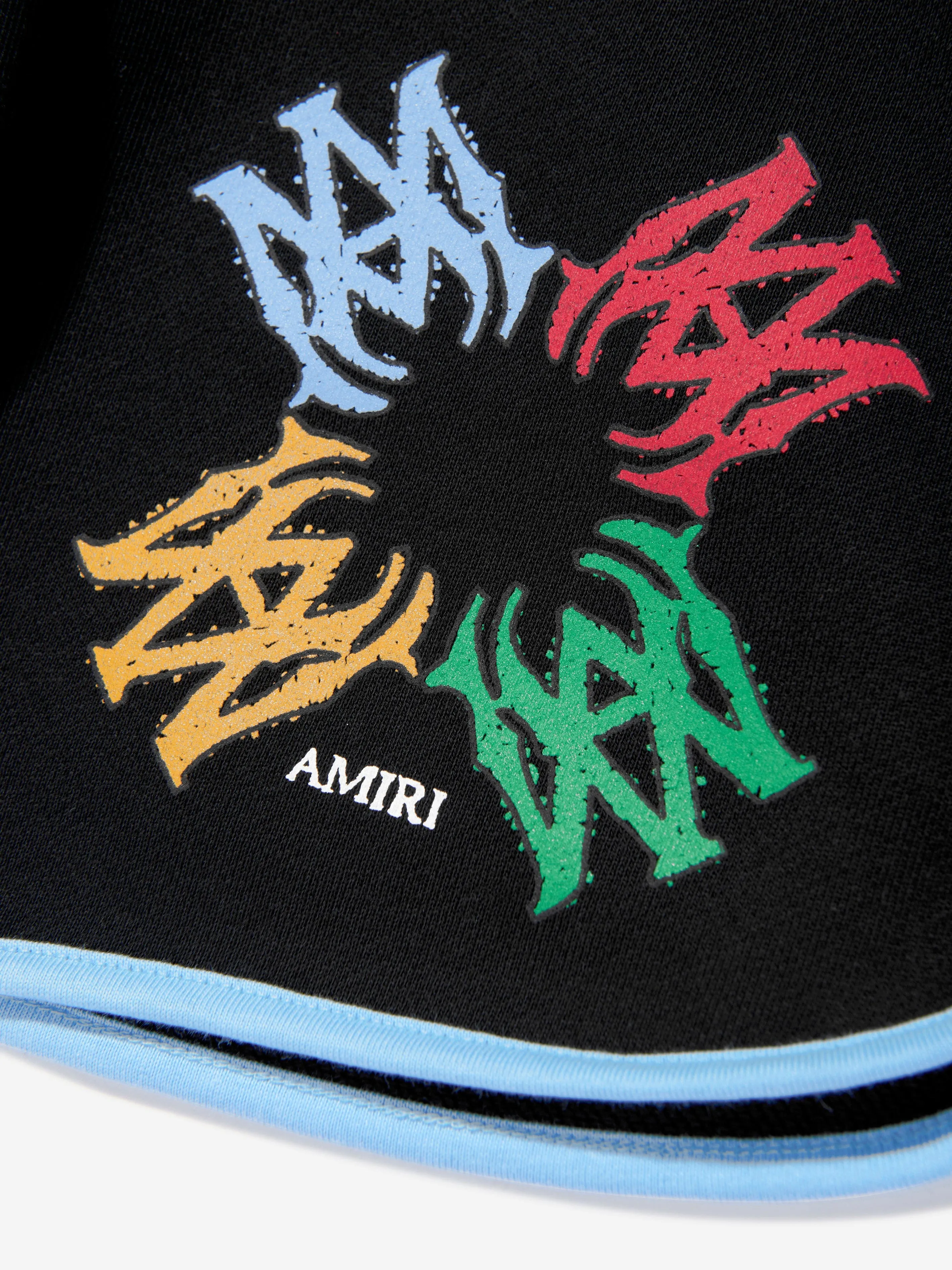 Kids MA Quad Scribble Shorts in Black