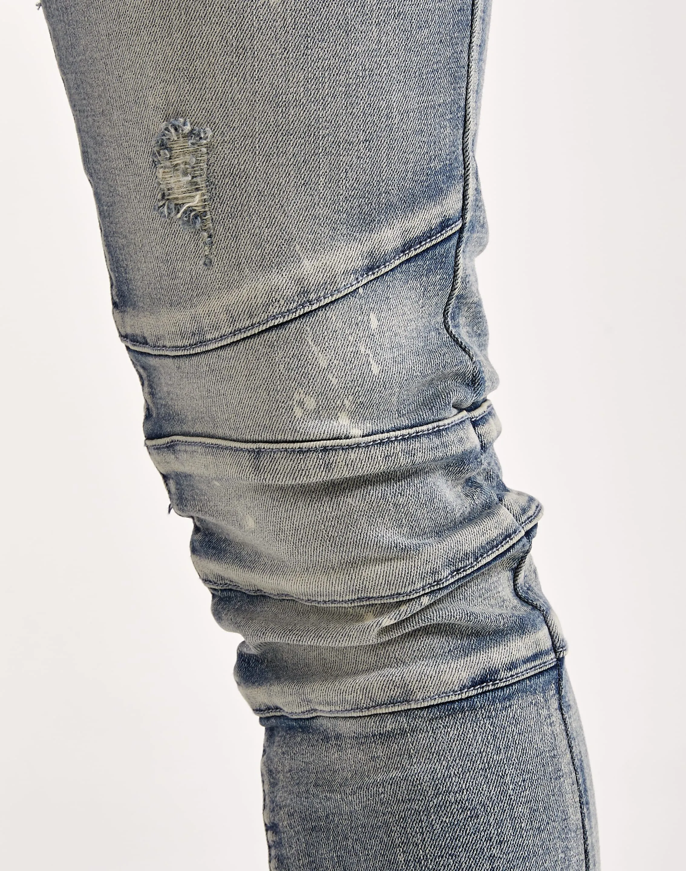 Kilogram Ripped Moto Jeans