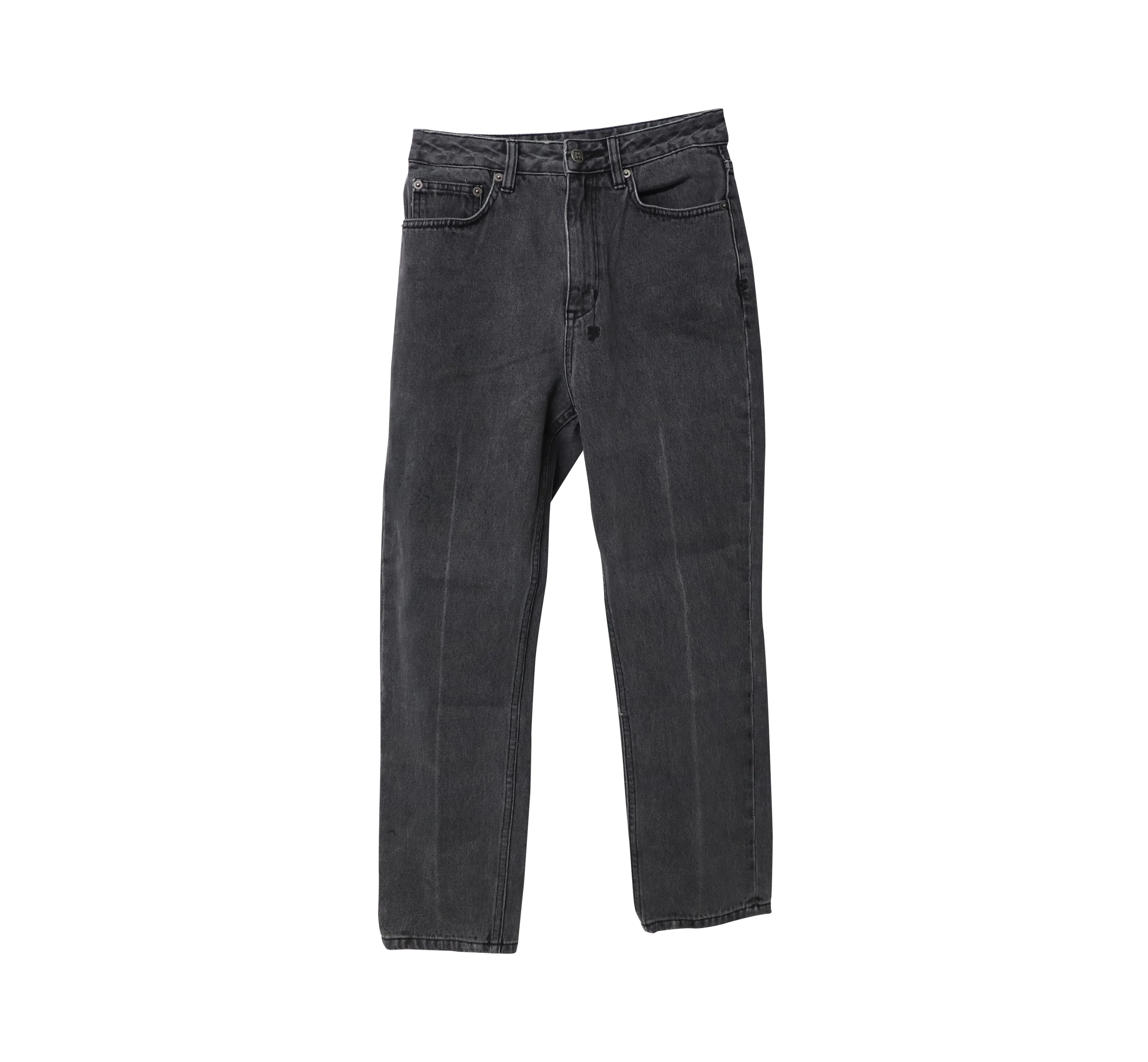 Ksubi Straight-Leg Jeans in Grey Cotton Denim