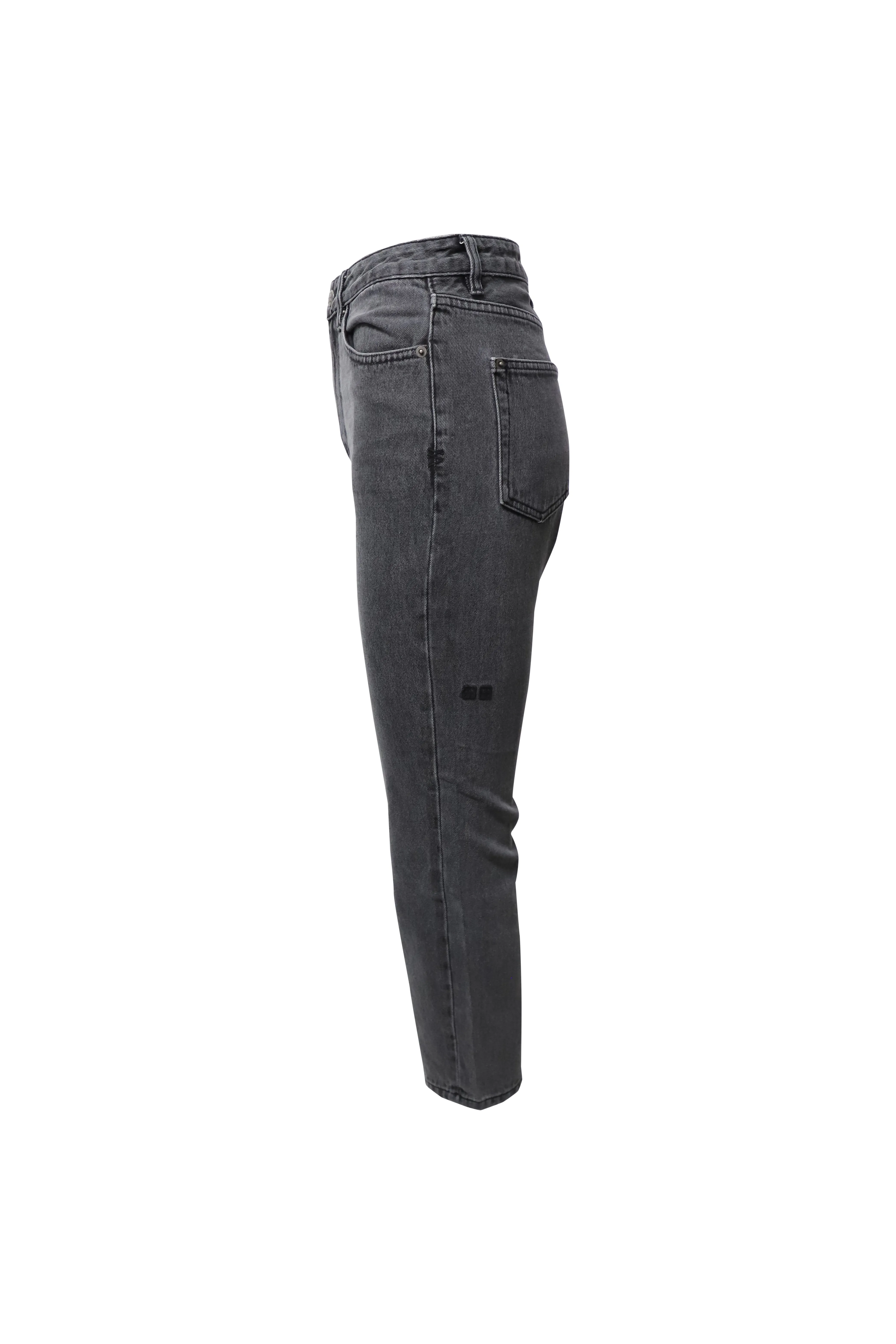 Ksubi Straight-Leg Jeans in Grey Cotton Denim