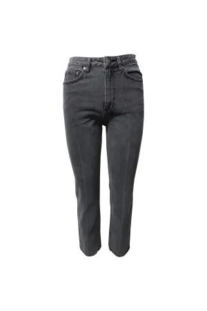 Ksubi Straight-Leg Jeans in Grey Cotton Denim