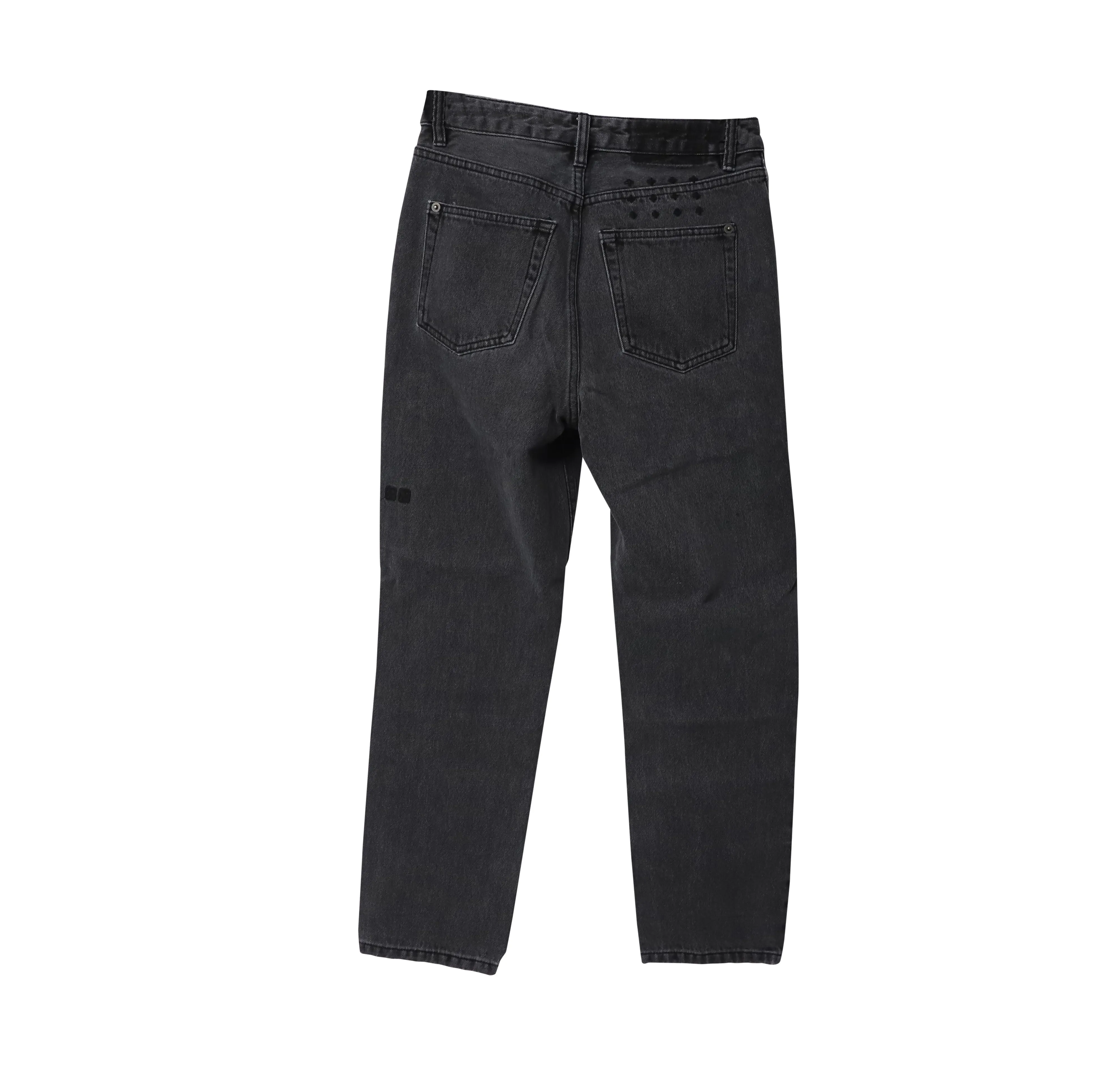 Ksubi Straight-Leg Jeans in Grey Cotton Denim