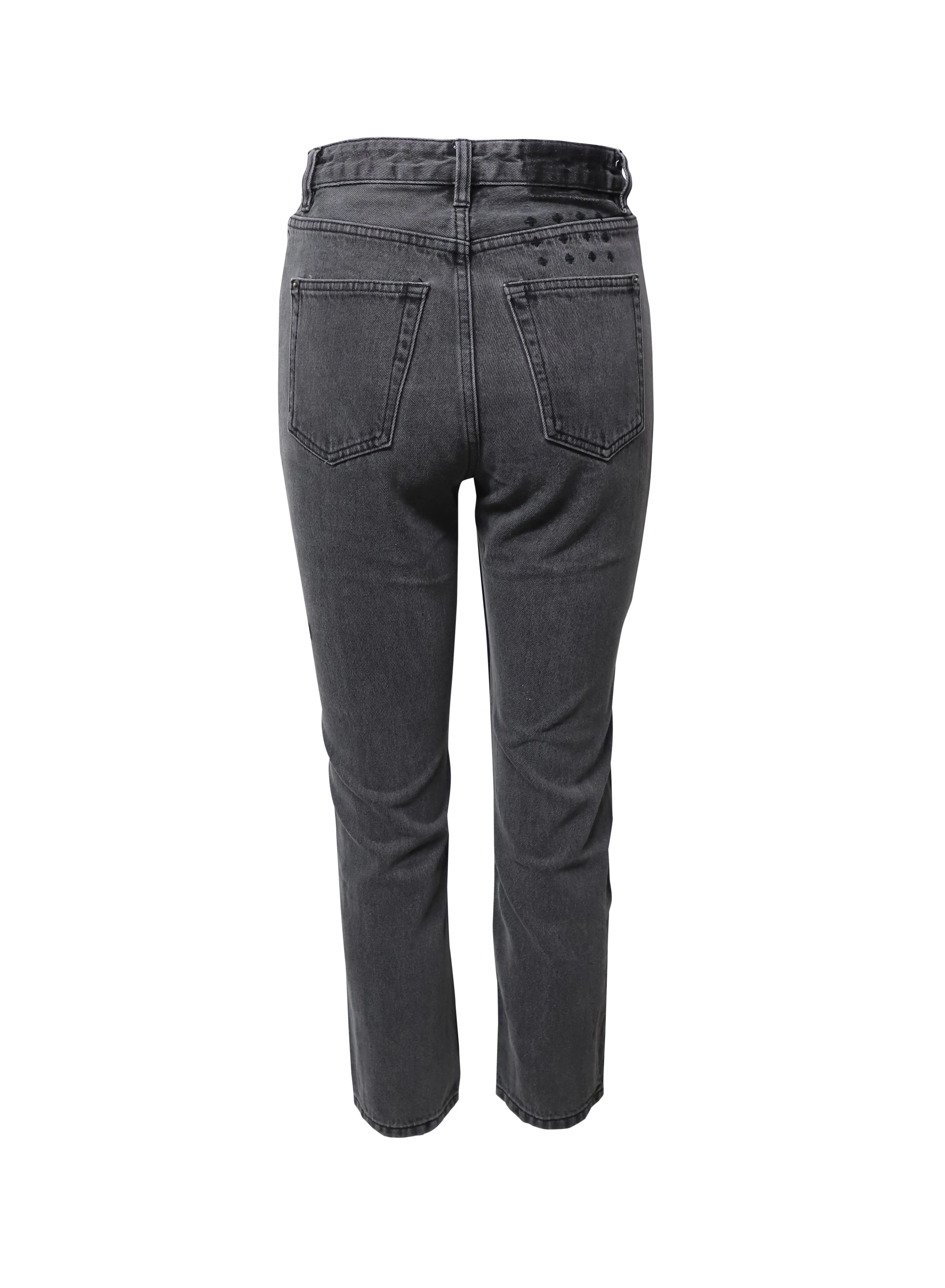 Ksubi Straight-Leg Jeans in Grey Cotton Denim