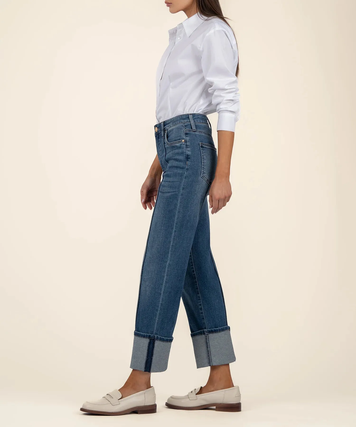 Kut From the Kloth Fay High Rise Fab Ab Straight Leg Jeans