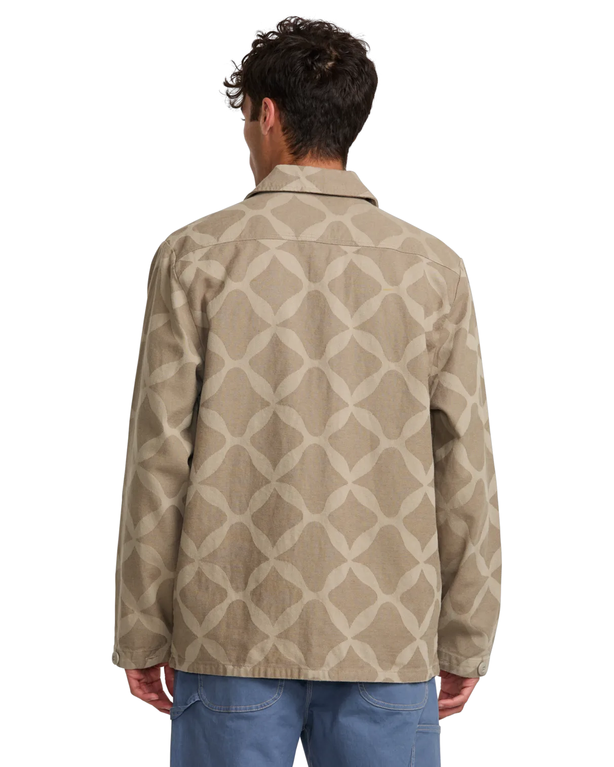 Lauryn Alvarez Ornament Chore Jacket in Sand Brown