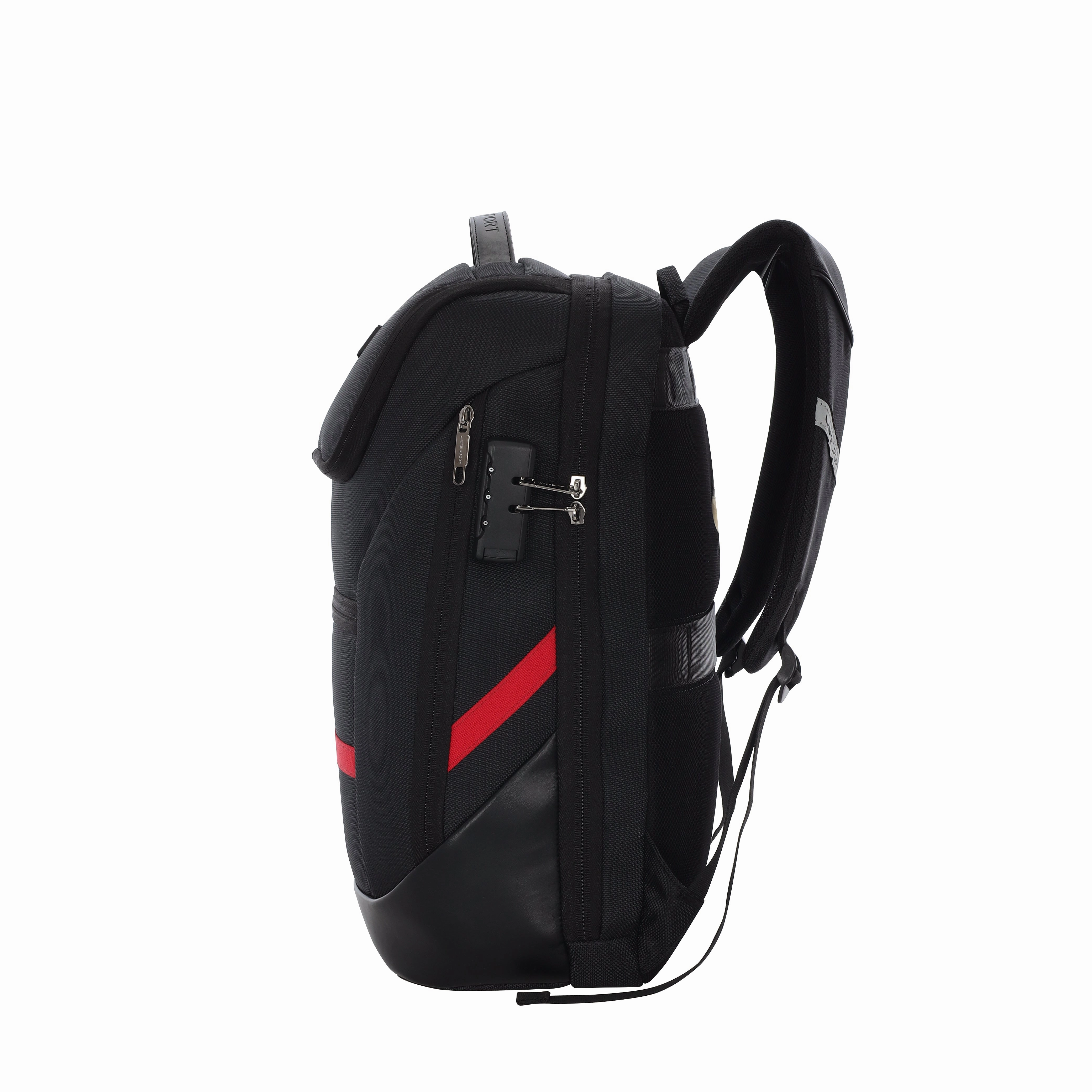 Lavie Sport Emperor 24L Anti-theft Laptop Backpack For Boys & Girls in Black and Red Colour